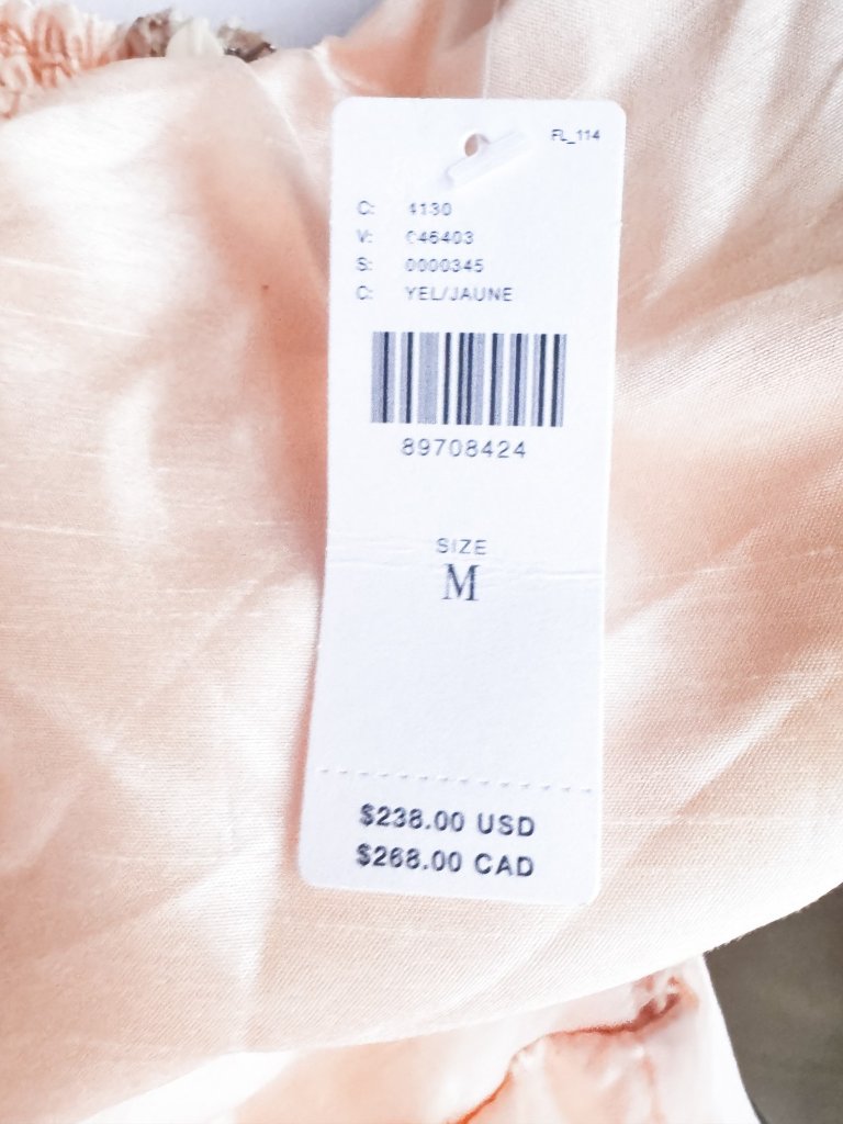 Hutch Anthropologie Scoop-Neck Tiered Maxi Dress Buttery Yellow W Green Bow M — image 7 of 7